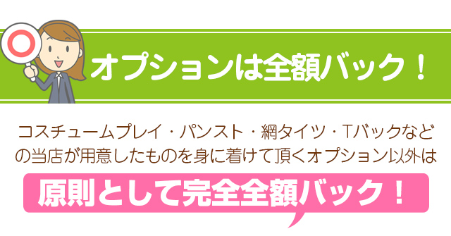 お客様がご注文されたオプション料金は完全キャッシュバック！